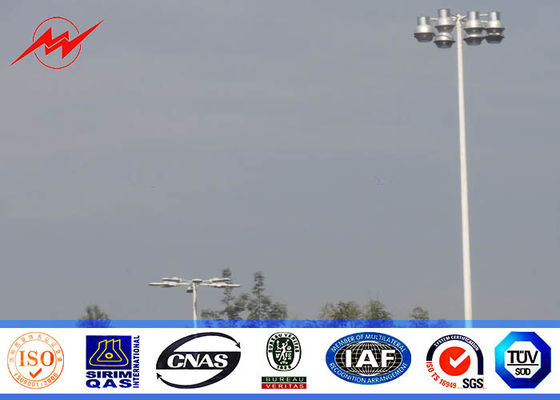 20 meters powder coating High Mast Pole including all lamps with auto rasing system