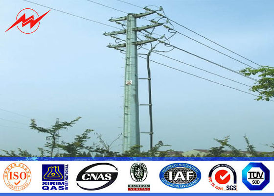 Round 30FT 69kv Steel utility Pole for Power Distribution Transmission Line