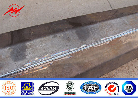 Multi Sided 25m Tunnels High Mast Pole With Lifting System 3 mm Thickness