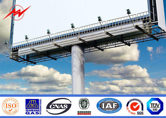 Anticorrosive 3 in1 Round LED Outdoor Billboard Advertising With Backlighting 8m