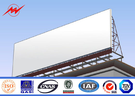 High Bright Steel Outdoor Billboard Advertising Structure Full Color Outside LED Billboard