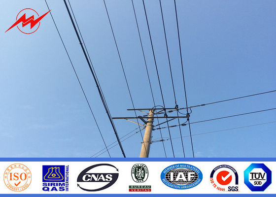 High Voltage Electrical Power Pole Telescoping Pole Customized Powdered Painting