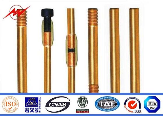 High Precision Pure Copper Weld Steel Ground Rod Well Agglutination