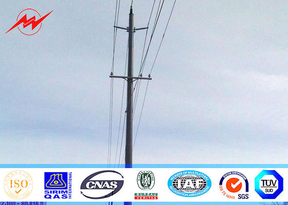 12m 1250DAN Steel Utility Pole GR65 Material For Togo Electric Distribution