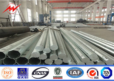 PAL PAF PAM ประเทศคองโก 12m เสาเหล็กชุบสังกะสีสำหรับโครงการกระจายสายไฟฟ้า