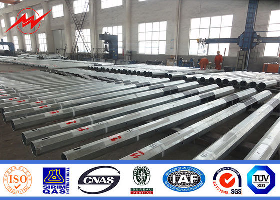 10-500kv Steel Transmission Pole Steel Power Pole For Line Projects