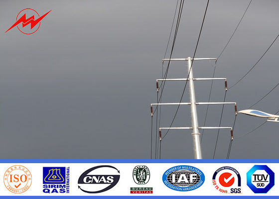 Powder Coating Electrical Power Pole Multi Side AWS D 1.1 Standard 6mm Thickness