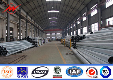 NEA Hot Dip Galvanized Tubular Pole 25ft 35ft 45ft สําหรับการส่งพลังงาน