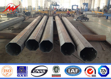 Hot Dip Galvanizing Power Steel Pole Multi Pyramidal With Transmission การกระชับกระชับกระชับกระชับกระชับ