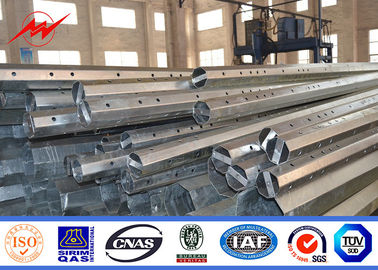 30FT 35FT Steel Utility Tubular Pole พร้อม 3mm สำหรับสายไฟฟ้าฟิลิปปินส์
