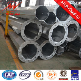 1250kg Type B เสาไฟฟ้ายูทิลิตี้ 50ft ความสูง Gr65 วัสดุ Bitumen Surface