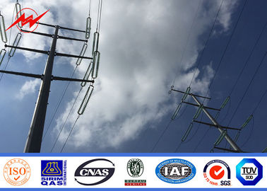 550V Steel Power Pole 2.75mm 8mm Galvanization Thickness