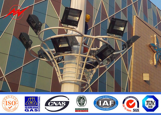 เสากั้นส่องด้วยไฟสำหรับเสาสูงสำหรับเสาสนามขนาด 30 เมตรสำหรับสนามฟุตบอล