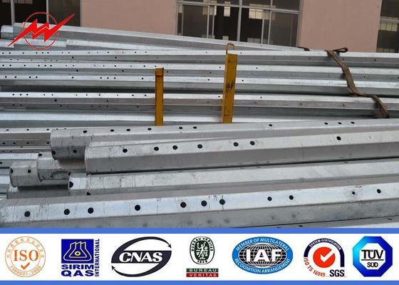Metal tubular Hot dip Galvanized Steel Pole taper or polygonal Shape