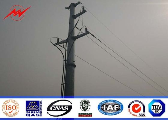 45FT NEA Standard Steel Power Utility Pole 69kv Transmission Line Metal Power Poles
