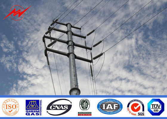 220kv High Strength Steel Power Pole For Electrical Distribution Line Project