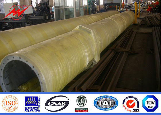 16 Side 30M Monopole กลางแจ้งโมโนเสาทาวเวอร์การกระจายการสื่อสาร