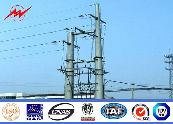 AWS D1.1 25m 69kv Power Transmission Poles Steel Utility Galvanized Light Pole