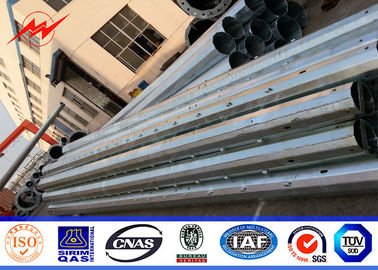 3mm 45ft Q345 เสาเหล็กชุบสังกะสี, เสาไฟฟ้าพลังงานแสงอาทิตย์ที่กำหนดเองสำหรับเรือโดยสาร