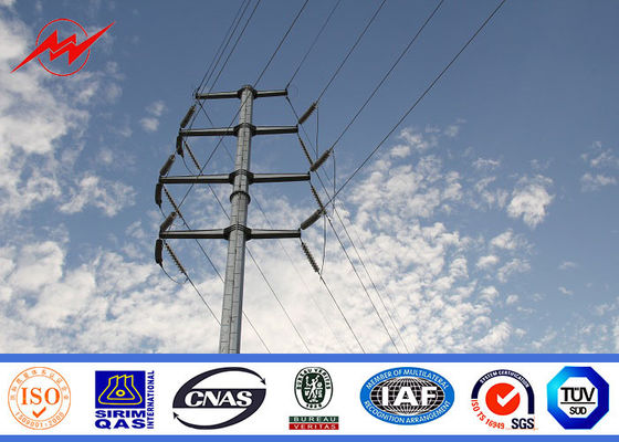 เหล็กชุบสังกะสีและยางมะตอยเสาสำหรับสายจ่ายไฟฟ้าขั้วโลก