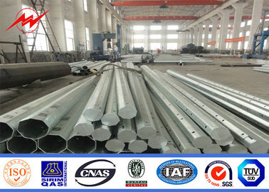 16M 2.5KN ถึง 16KN S355JR เสาไฟฟ้าเหล็กแรงสูงพร้อมความหนา 2.75 มม. 3.5 มม