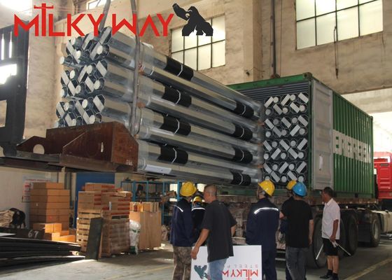 สายไฟถนนสี่เหลี่ยม 10m Q235 เหล็กหมักร้อน