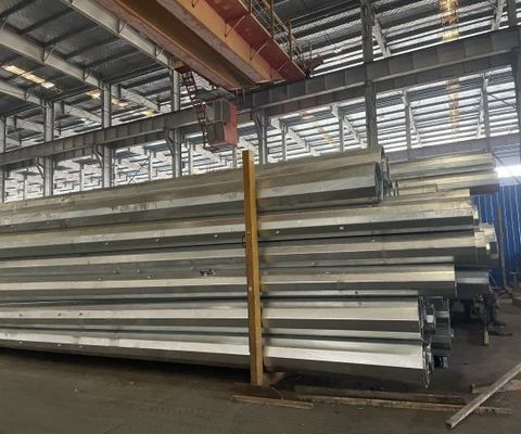 ตะกอนท่อเหล็ก 8M สําหรับสายส่งกระจายไฟฟ้า 69kV ความหนา 3 มิลลิเมตร ตอบสนองมาตรฐานทางเทคนิคและความปลอดภัย