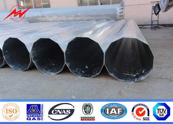 25ft ถึง 75ft ไฟฟ้าขั้วโลกคอนแทคเหล็กขั้วโลก, การจัดจำหน่ายเหล็กขั้วโลก 10kv ~ 550kv