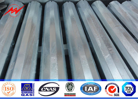 25ft ถึง 75ft ไฟฟ้าขั้วโลกคอนแทคเหล็กขั้วโลก, การจัดจำหน่ายเหล็กขั้วโลก 10kv ~ 550kv