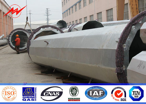 25ft ถึง 75ft ไฟฟ้าขั้วโลกคอนแทคเหล็กขั้วโลก, การจัดจำหน่ายเหล็กขั้วโลก 10kv ~ 550kv