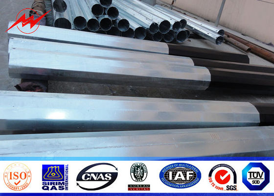 25ft ถึง 75ft ไฟฟ้าขั้วโลกคอนแทคเหล็กขั้วโลก, การจัดจำหน่ายเหล็กขั้วโลก 10kv ~ 550kv