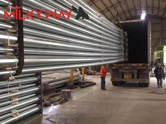 เสาโคมไฟกลางแจ้งเสาสูงชุบสังกะสี 10 ม. เสาไฟทางหลวง