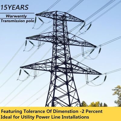 เสาเหล็กกำลังไฟฟ้า 50 ปี รับประกัน ความคลาดเคลื่อน ±2% และกำลังคราก 460 Mpa สำหรับสายส่ง