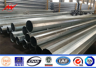35ft 127-248mm Tube Power เหล็กเสา 2.75 / 3mm หนาจุ่มร้อนชุบสังกะสี