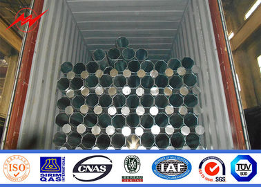 35ft 127-248mm Tube Power เหล็กเสา 2.75 / 3mm หนาจุ่มร้อนชุบสังกะสี