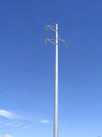 2.75 * 127 * 248 * 10670mm Gr, 345 Mpa HDG เสาพลังงานเหล็ก Monopoles ด้วย AWS D1.1