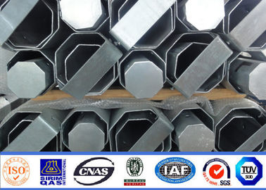 เสาส่งกำลังแปดเหลี่ยมทนทาน 15M 50KN สำหรับสายจำหน่าย