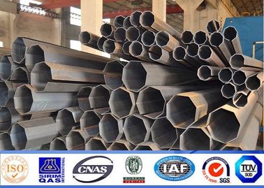 9m 12m Q235 เสารูปหลายเหลี่ยม Bitumen สำหรับสายส่งไฟฟ้า