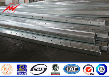 เสาเหล็กชุบสังกะสี 45FT 3 มม., เสาไฟฟ้ากำลังมาตรฐาน NEA ของฟิลิปปินส์