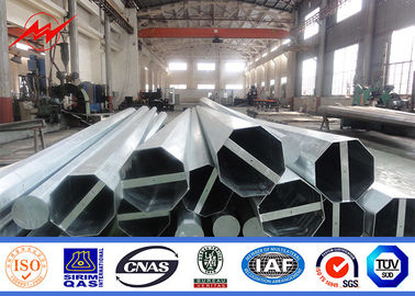 Dip แบบจุ่มร้อนชุบสังกะสีความยาว 60 Ft 70 Ft 90 Ft เสาพลังงานโลหะเกรด 65 ASTM A572