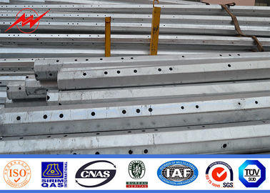 Dip แบบจุ่มร้อนชุบสังกะสีความยาว 60 Ft 70 Ft 90 Ft เสาพลังงานโลหะเกรด 65 ASTM A572