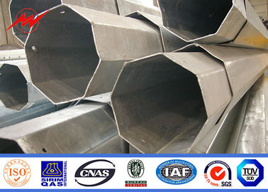 Dip แบบจุ่มร้อนชุบสังกะสีความยาว 60 Ft 70 Ft 90 Ft เสาพลังงานโลหะเกรด 65 ASTM A572