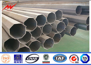 Dip แบบจุ่มร้อนชุบสังกะสีความยาว 60 Ft 70 Ft 90 Ft เสาพลังงานโลหะเกรด 65 ASTM A572