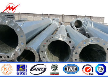 เมียนมาร์ Q345 เสาไฟฟ้าแบบมีหน้าตัดแขนและชุบสังกะสี 2 ส่วน