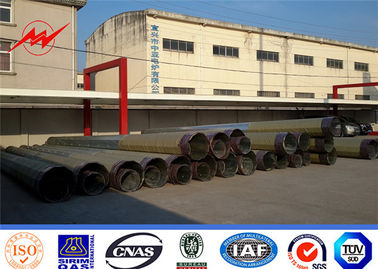 ไฟเบอร์กลาสทน UV ไฟเบอร์กลาสยูทิลิตี้เสาไฟฟ้า 12KV 12m สำหรับการส่ง