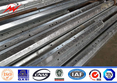 Bitumen Tapered เสาส่งไฟฟ้า 35FT 3 มม. หนาจุ่มร้อนชุบสังกะสี