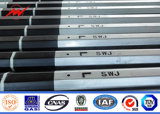 แรงดันต่ำ 33kv กำลังส่งกำลังเสา, เสาเหล็กชุบสังกะสีป้องกันสนิม