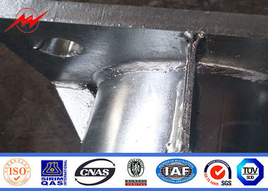 9m 12m Q235 เสารูปหลายเหลี่ยม Bitumen สำหรับสายส่งไฟฟ้า
