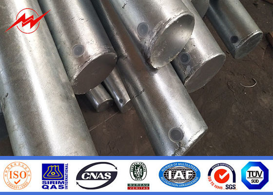 8.43m เสาไฟถนนจุ่มขั้วเหล็กชุบสังกะสีสำหรับทางหลวงใช้