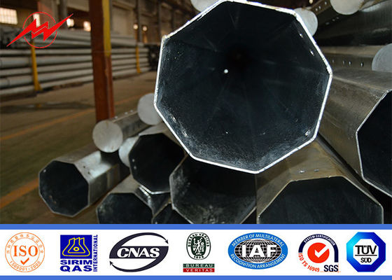 เสากั้นเหล็กชุบสังกะสีแบบจุ่มร้อนขนาด 10 เมตรสำหรับไฟถนน